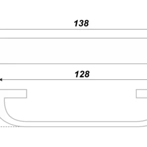 Мебельная ручка RS277CP.5/128