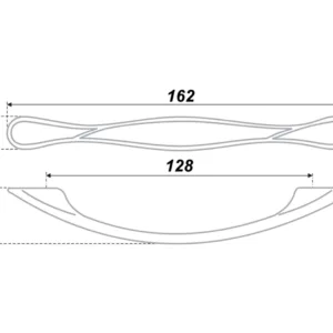 Мебельная ручка RS410EAB.4/128