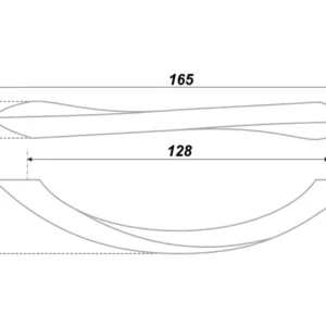 Мебельная ручка RS037SC.4/128