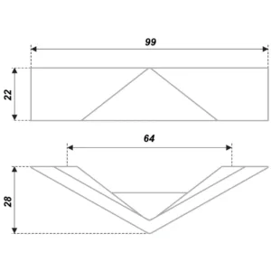Мебельная ручка UNIVERSE RS268CP.4/64