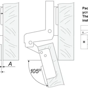 Мебельная петля H105C02/0112