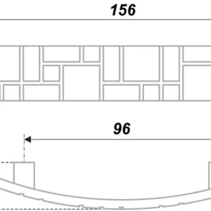 Мебельная ручка RS425BAP.5/96