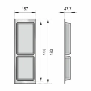 Дополнительный широкий блок BLӦKI PC13/GRPH/157x480