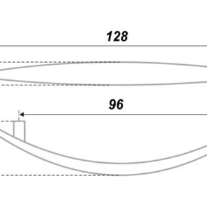 Мебельная ручка RS014GP.4/96