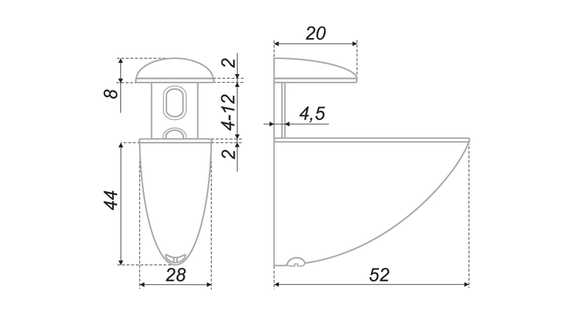 Полкодержатель P505GP.2