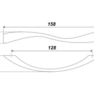 Мебельная ручка RS032GP.3/128