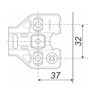 Планка NEO с эксцентриком H5010