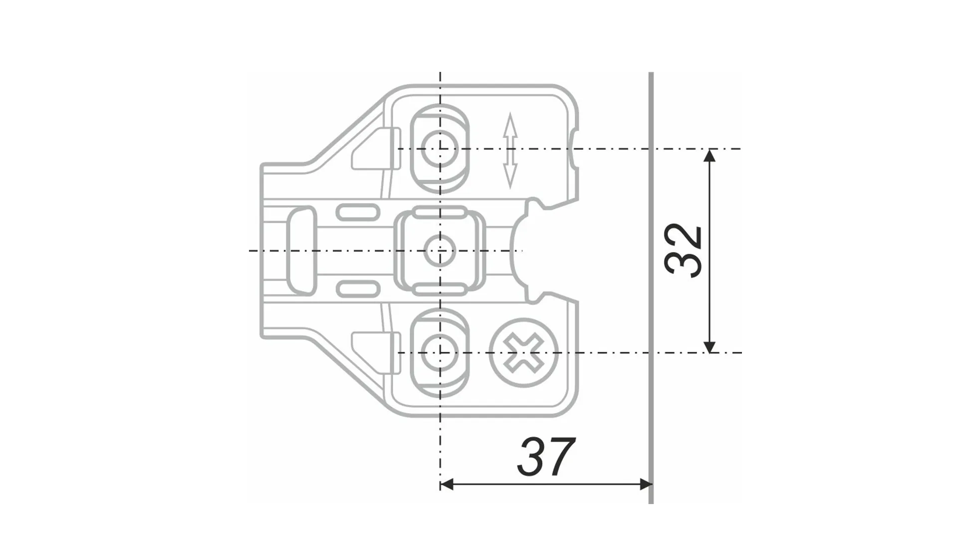 Планка NEO с эксцентриком H5012