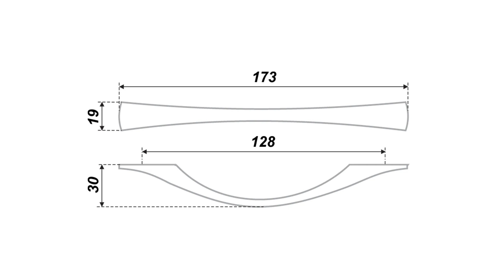 Мебельная ручка RS034SC.4/128