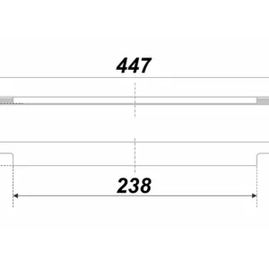 Мебельная ручка RT009CP.1/000/450
