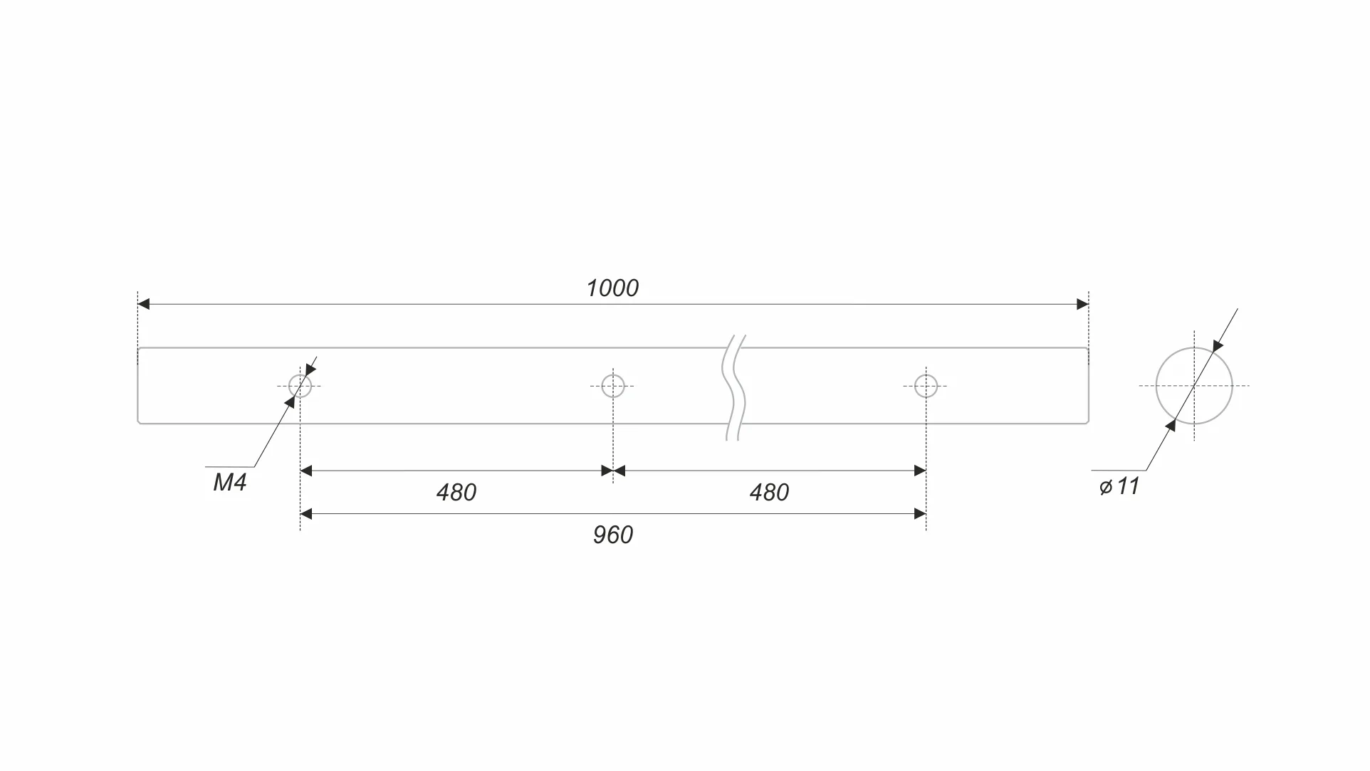 Пруток LINE PR003SC.1/960