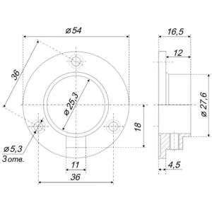 Штангодержатель SHD01/2/1CP/1