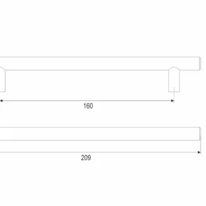 Мебельная ручка AGENT RR007BL.5/160