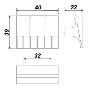 Мебельная ручка RS421BAZ.3/32