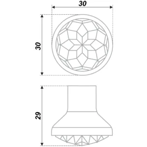 Мебельная ручка DIMOND RC421CP/CrT.4