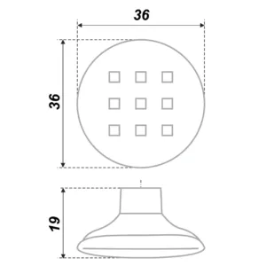 Мебельная ручка RC017SC/DBL.4