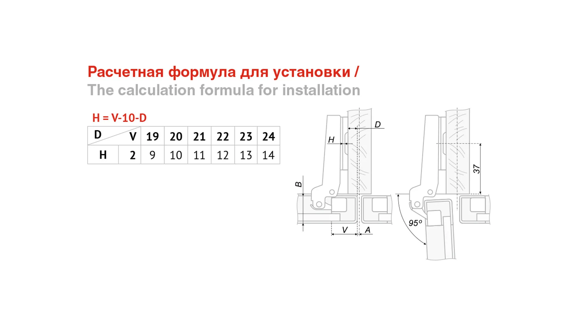 Мебельная петля H660B/0112