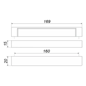 Мебельная ручка RS222CP.4/160