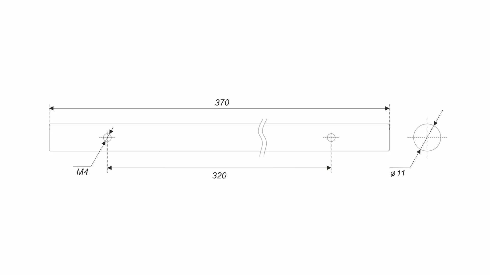 Пруток NUDE PR001MBSG.1/320
