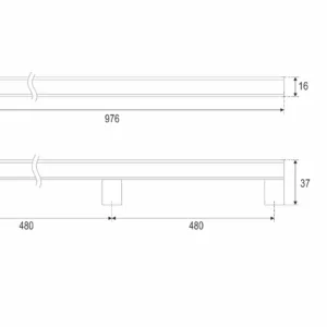 Мебельная ручка ALLEN RS067BGR.5/960