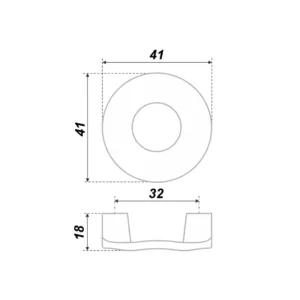 Мебельная ручка RS190CP.4/32