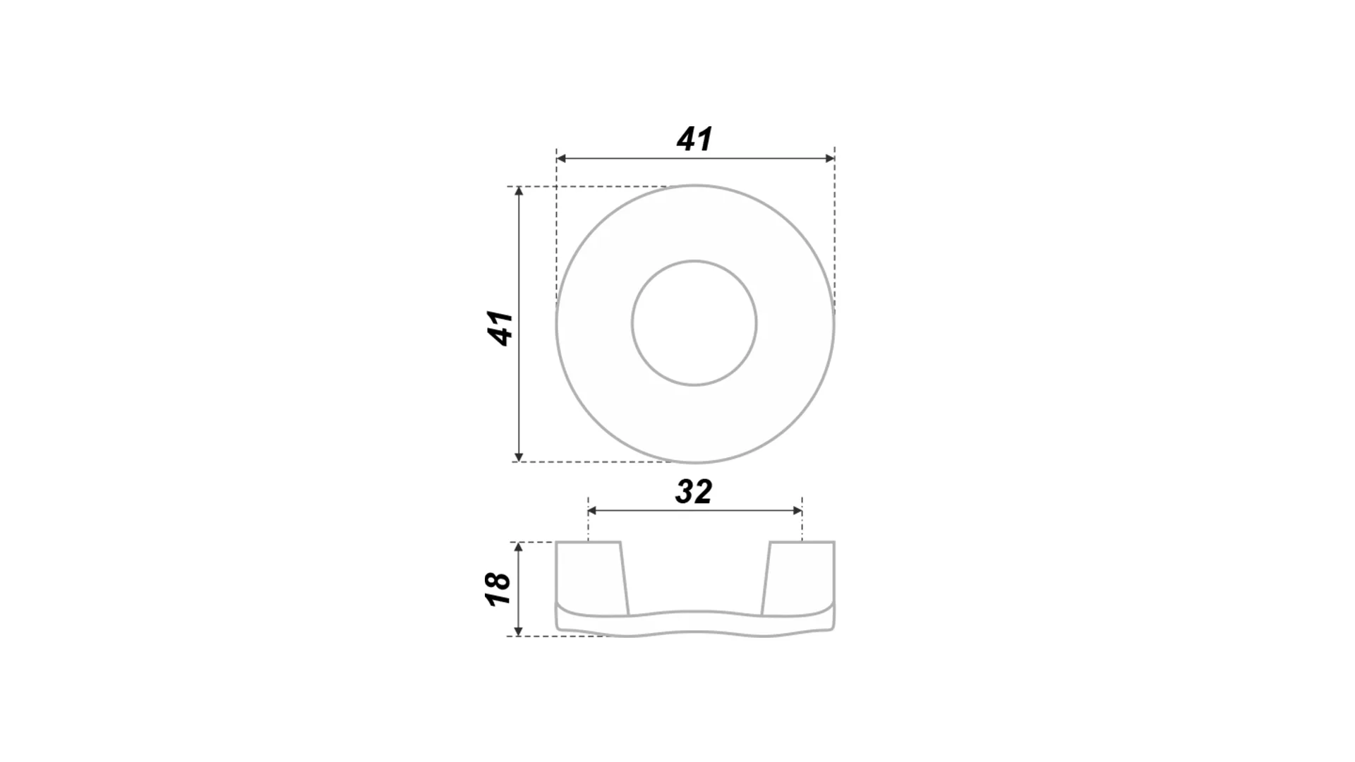 Мебельная ручка RS190CP.4/32