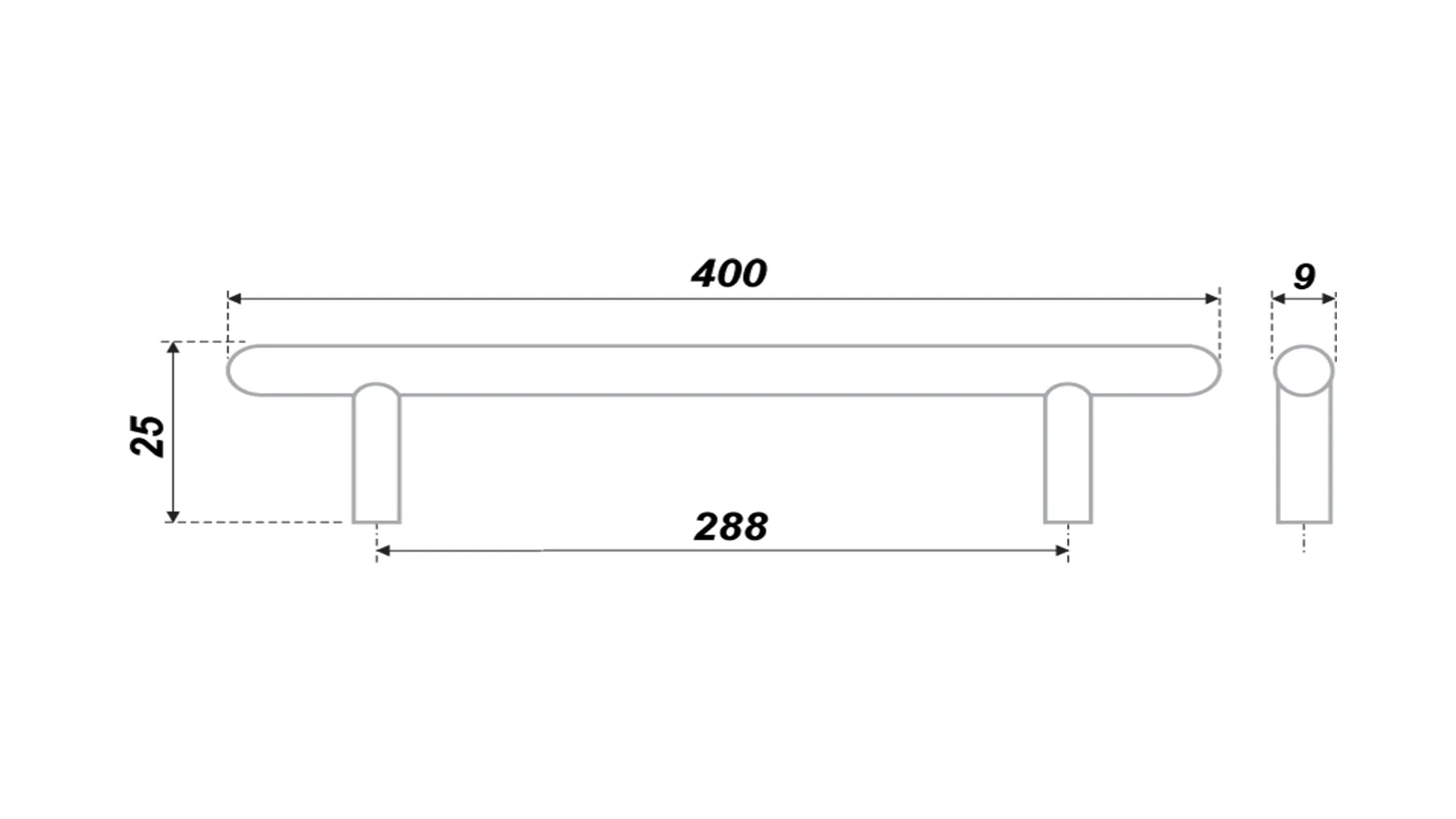 Мебельная ручка RR006SN.4/288