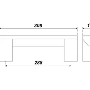 Мебельная ручка RS051AL.16/288