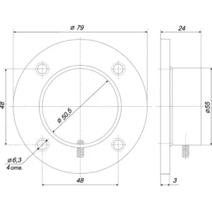 Штангодержатель SHD03/1/1CP/3