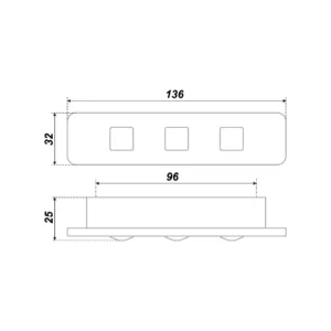 Мебельная ручка RS261SC.4/96