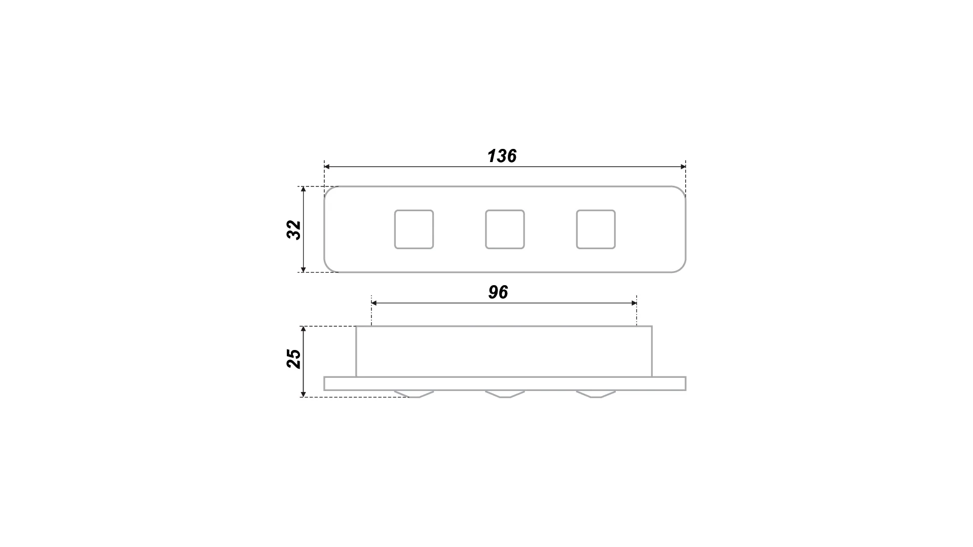 Мебельная ручка RS261SC.4/96