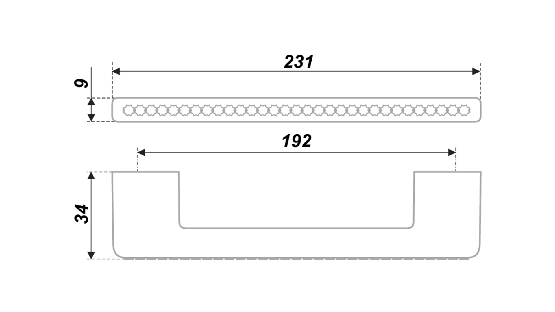Мебельная ручка RS429CP/CrT.4/192