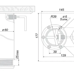 Мебельная опора N401SC.4