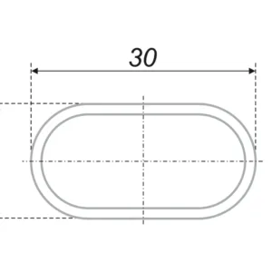 Труба 15х30 мм TR07/1,5*3*300/1CP/1