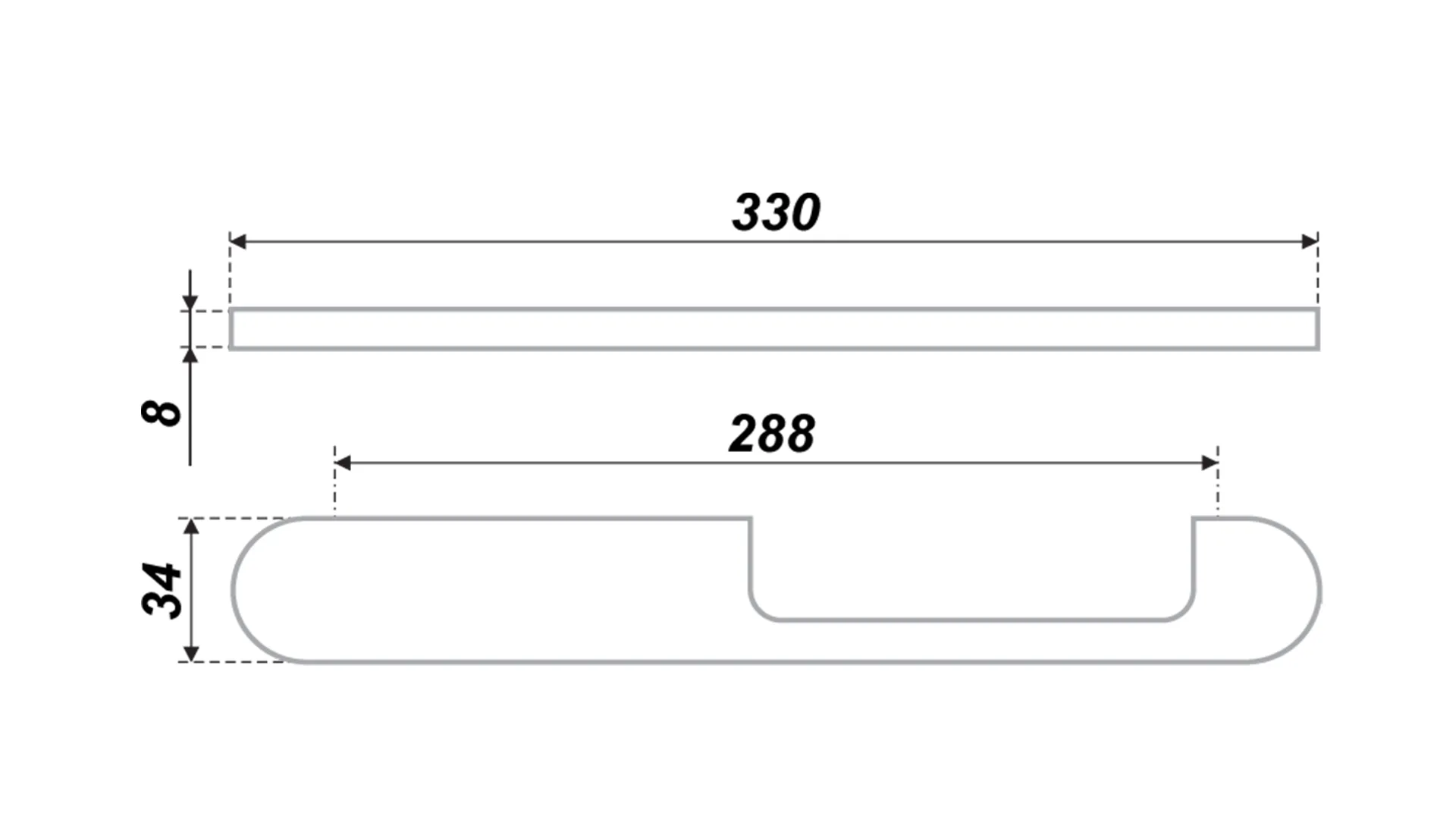 Мебельная ручка RS256SC.4/288