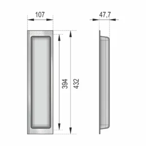 Универсальный узкий блок широкого назначения BLӦKI PC10/GRPH/107x430