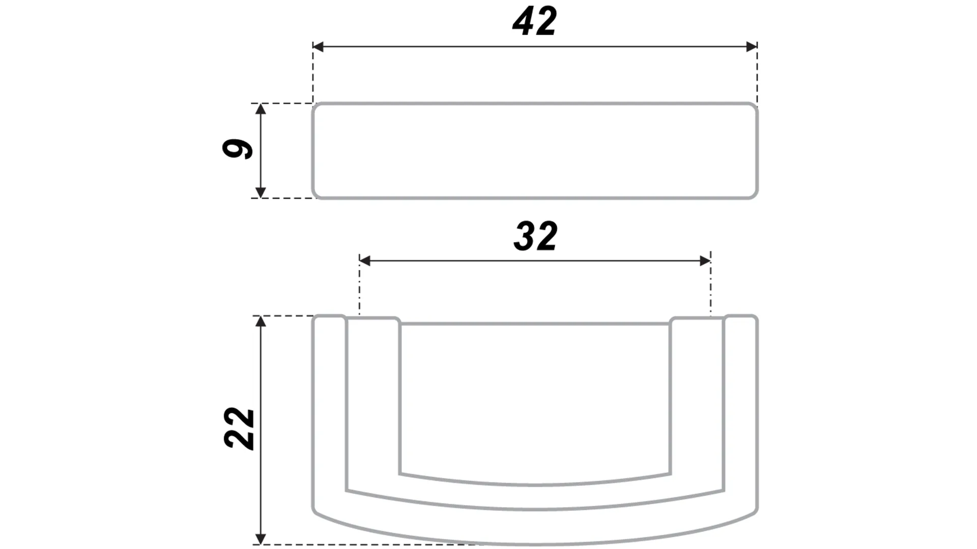 Мебельная ручка RS402BAB.4/32
