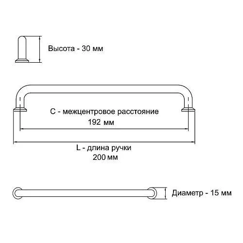 Мебельная ручка GTV NORD золото брашированное (192)
