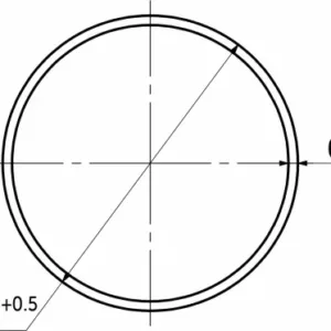 Мебельная труба д.25 1.2 метра стенка 0,6мм черная