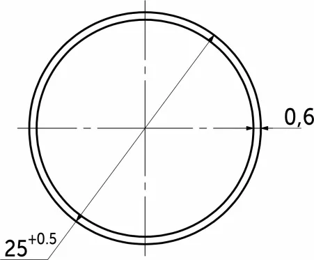 Мебельная труба д.25 1.2 метра стенка 0,6мм черная