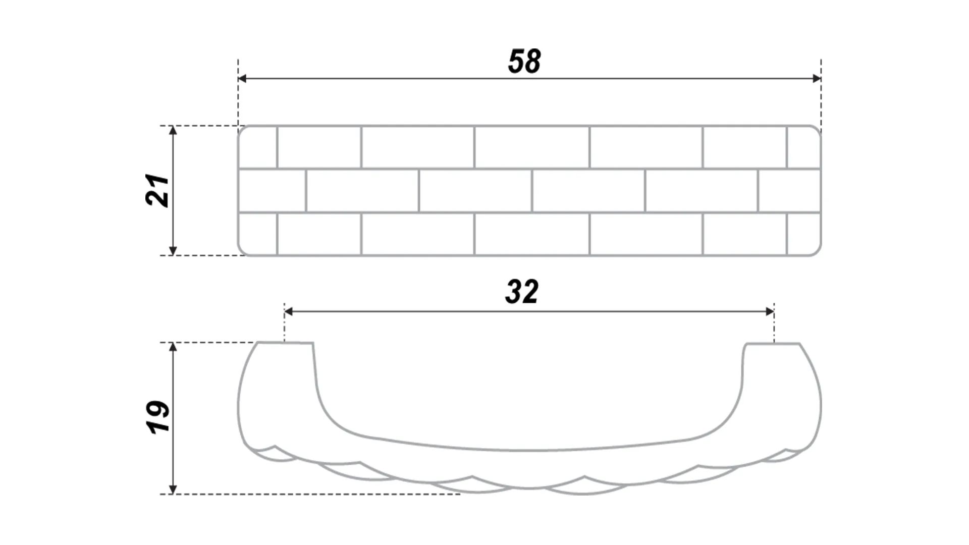 Мебельная ручка RS403BAB.4/32