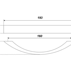 Мебельная ручка RS212CP.3/160