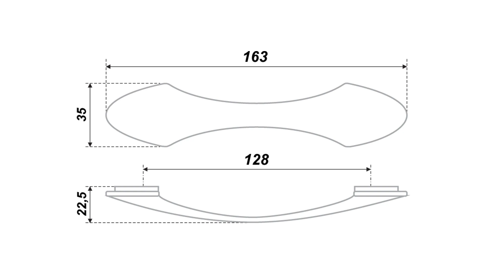Мебельная ручка RS401EAB.4/128
