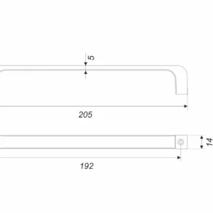 Мебельная ручка BOY RS287CP.4/192