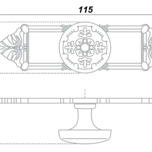 Мебельная ручка RC058AB.5
