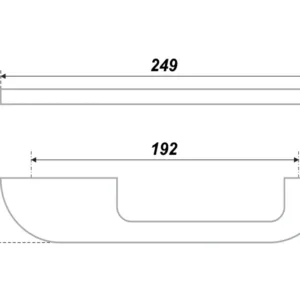 Мебельная ручка RS259SC.4/192