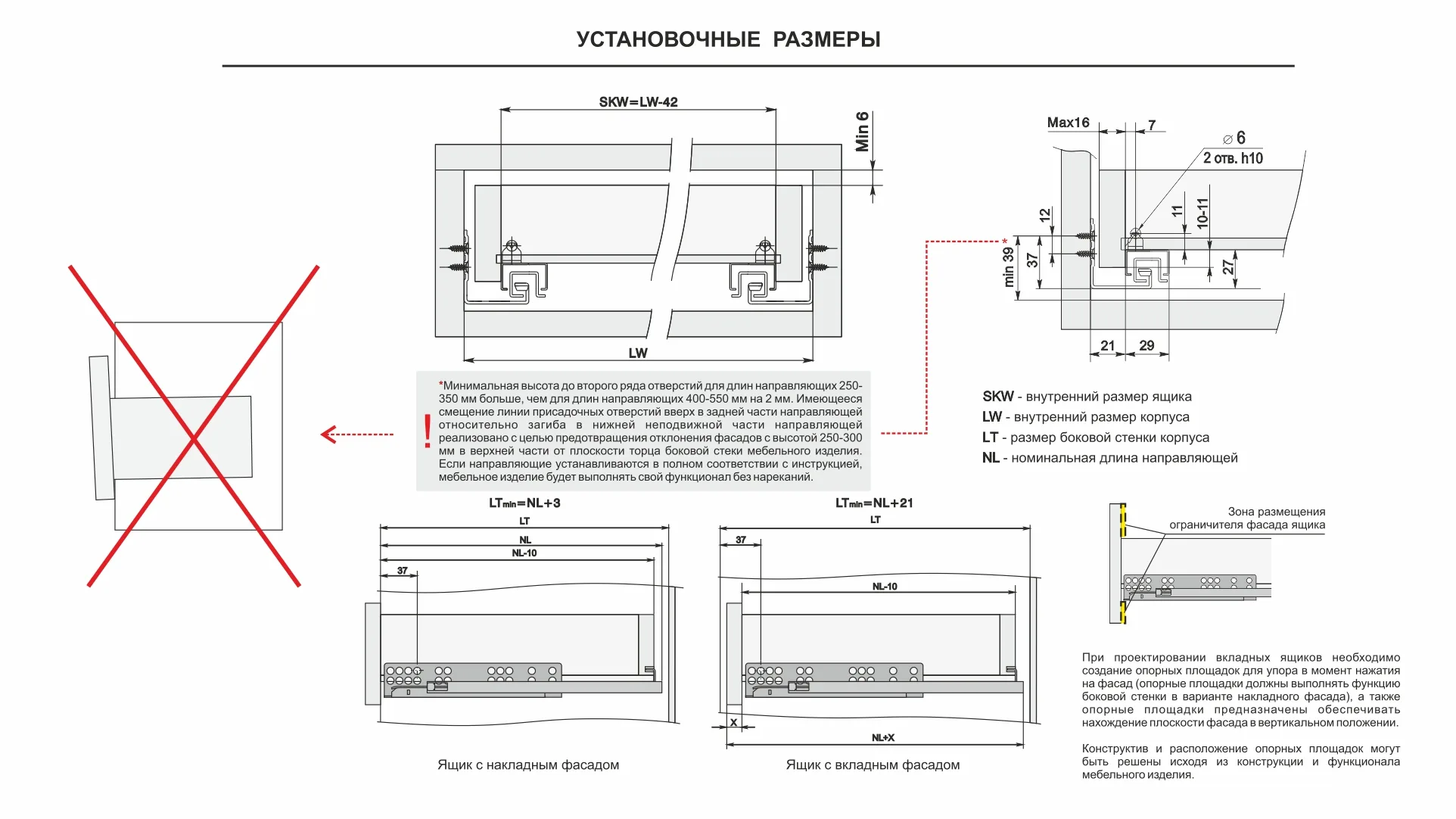 Направляющие скрытого монтажа B-Slide DB8881Zn/250