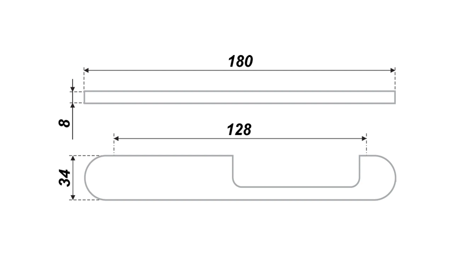 Мебельная ручка RS256SC.4/128