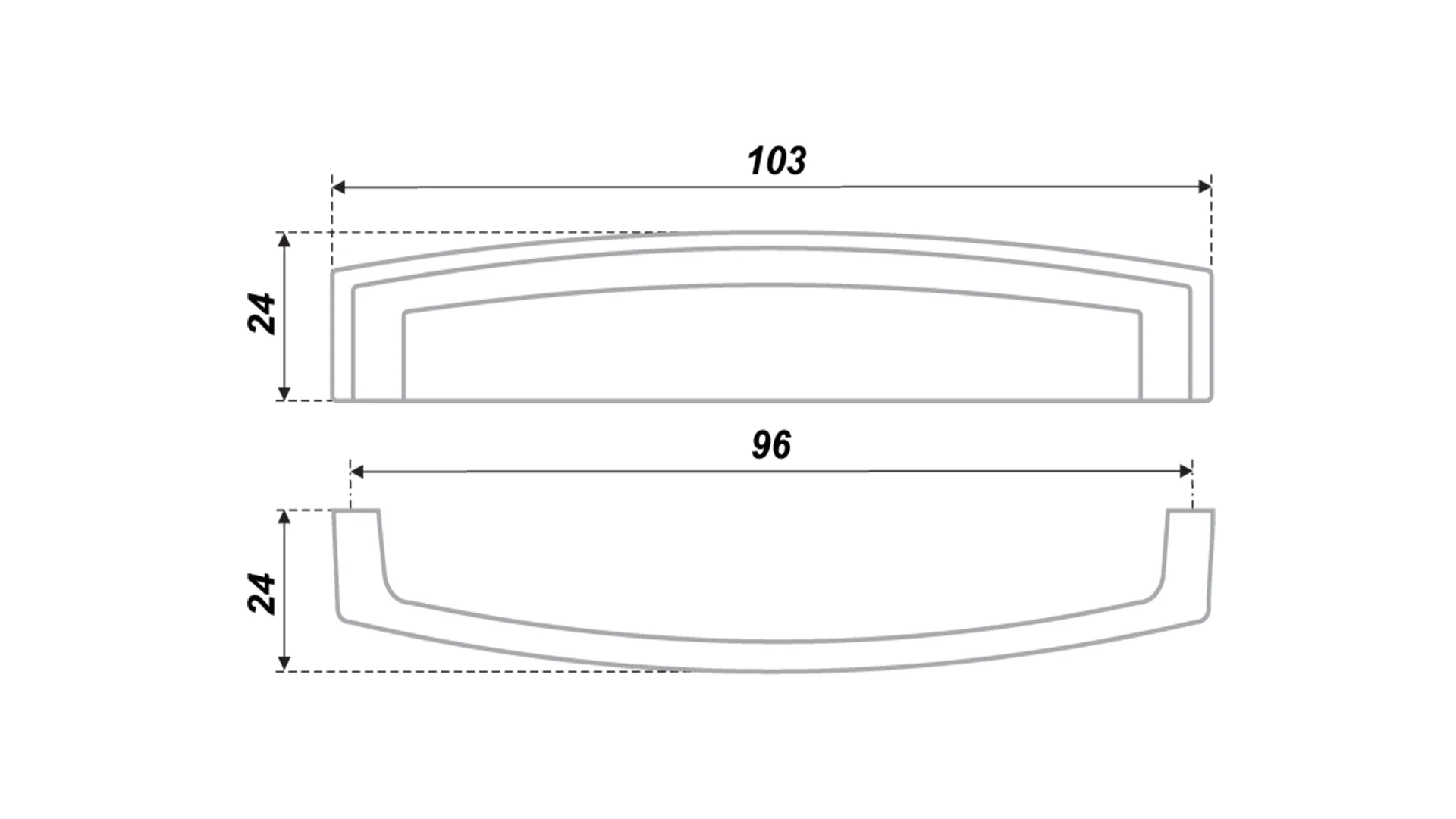 Мебельная ручка RS402BAB.4/96