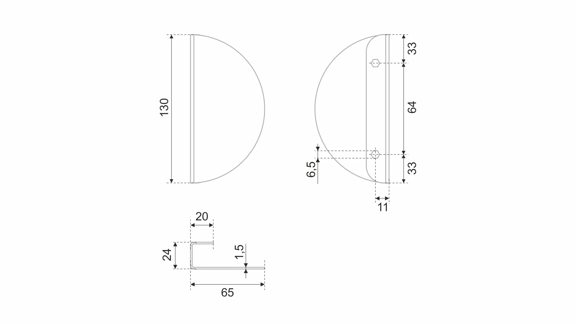 Мебельная ручка STEREO RS360W.23/64